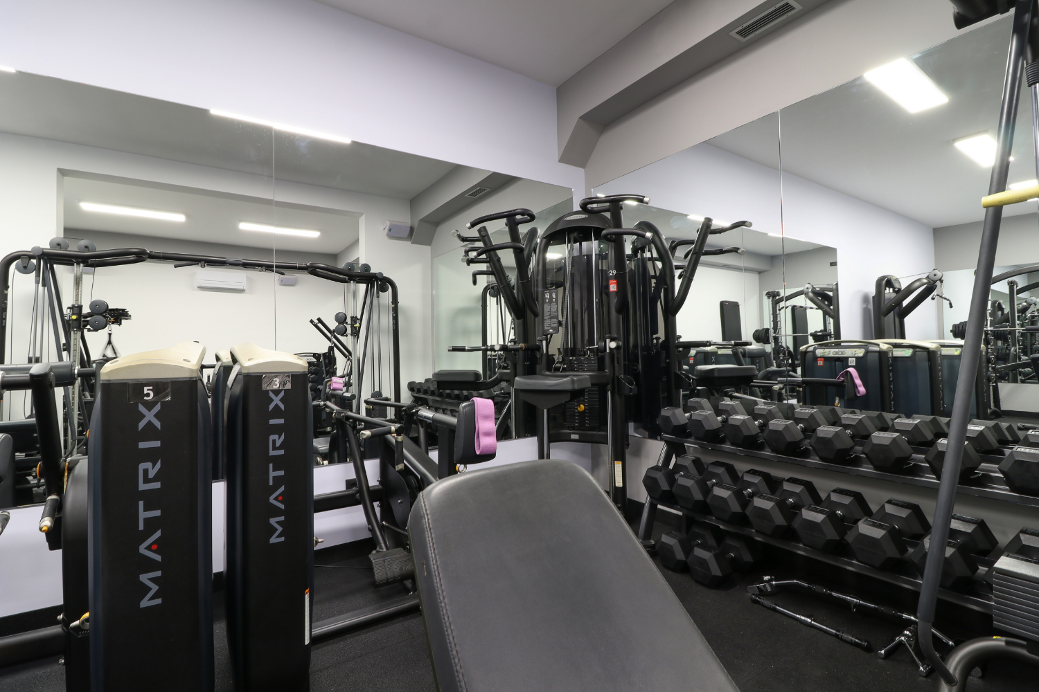 80 square meter gym with every machine you might need